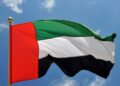 UAE waving flag